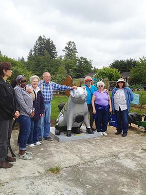 Seniors visiting the sanctuary