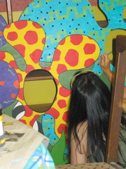 Flower faces in progress