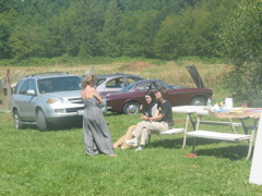 Breaktime by the bench